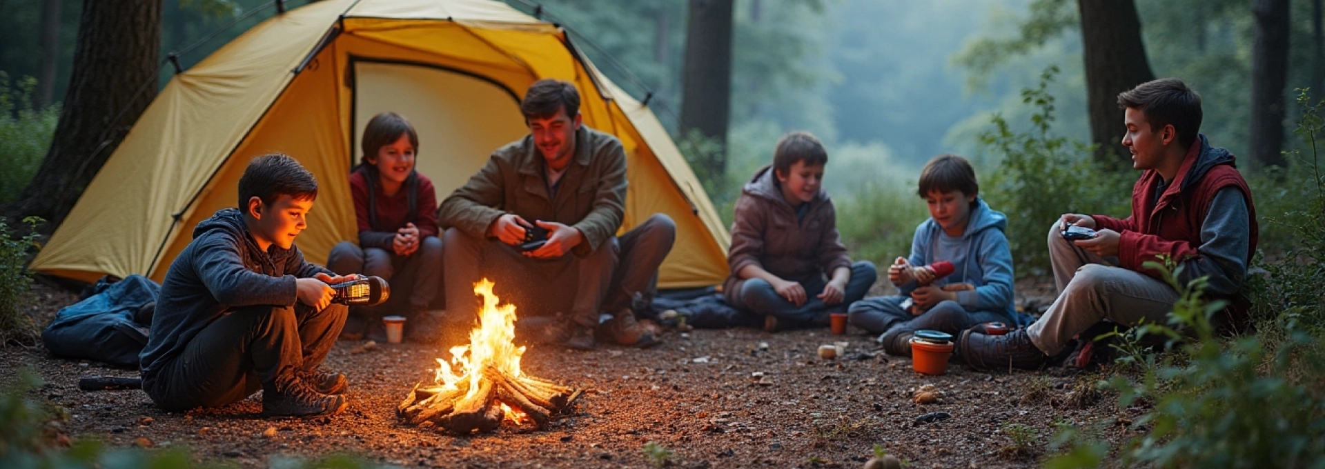 camping en famille